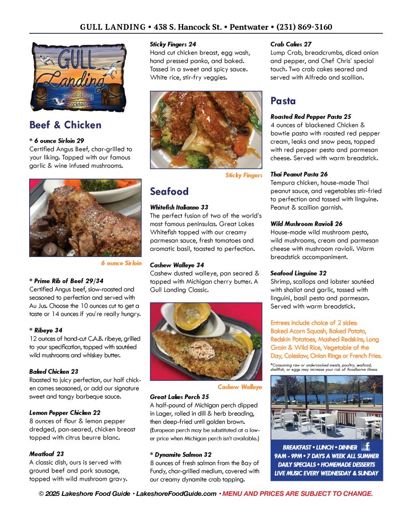 2025 Gull Landing Food Guide