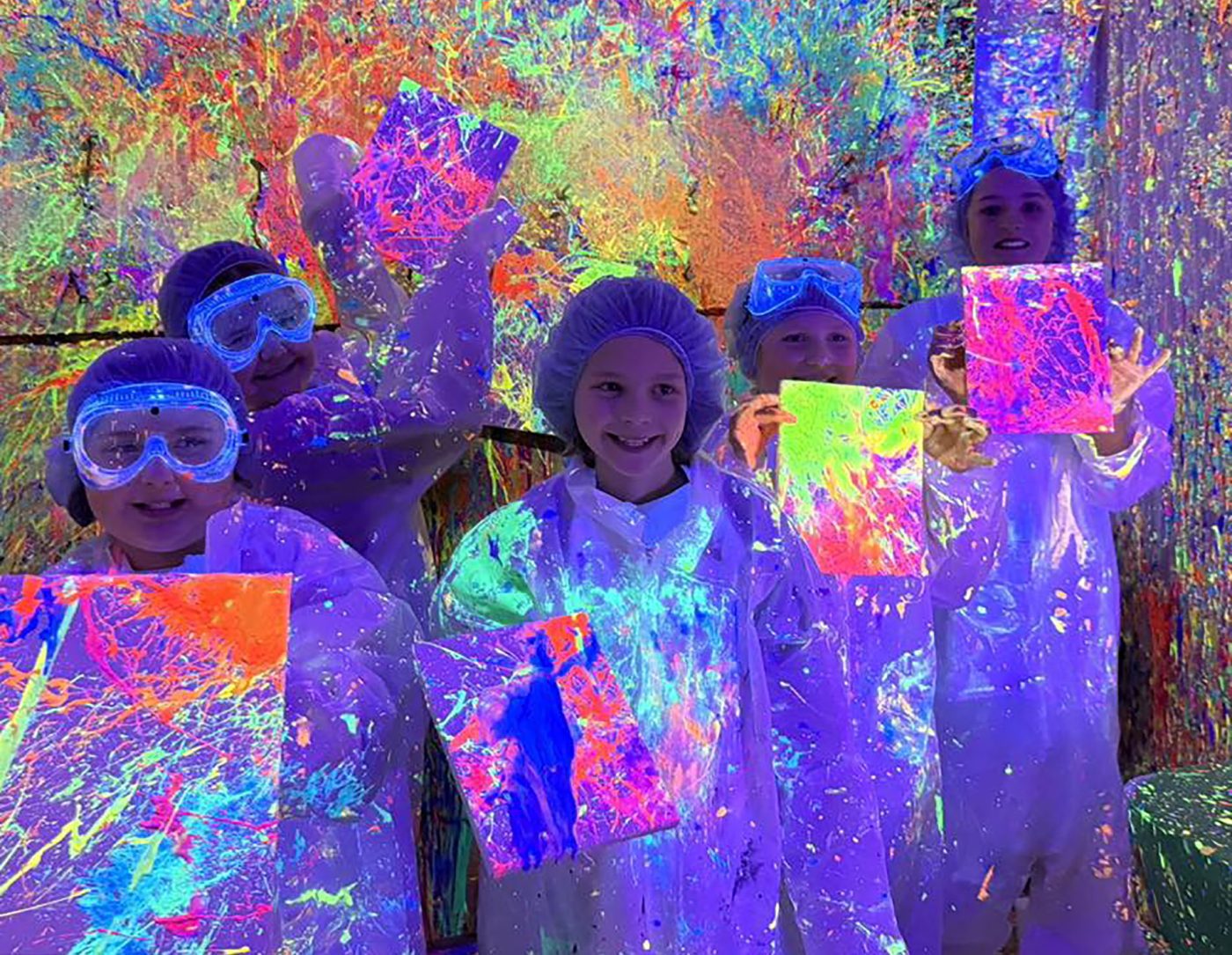 Faire Heart Centre splatter paint party food and fun